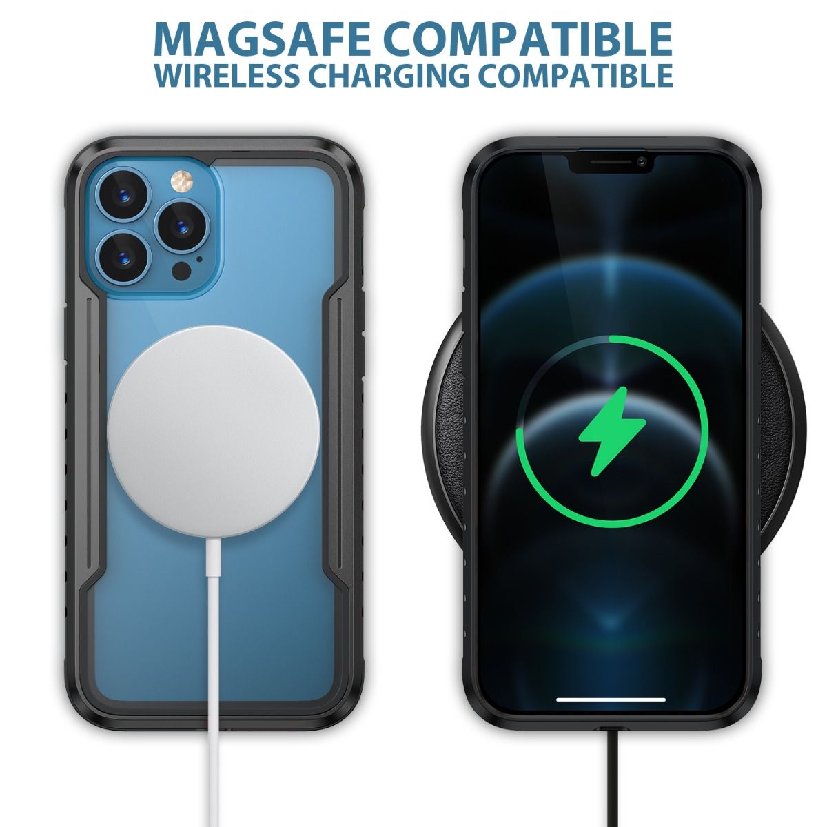 Samsung Galaxy S24 / S25 Plus BLACKTECH Defense Shield Aluminum Alloy (MagSafe Compatible) - Black