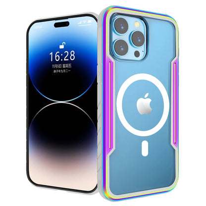iPhone 16e BLACKTECH Defense Shield Aluminum Alloy (MagSafe Compatible) - Iridescent