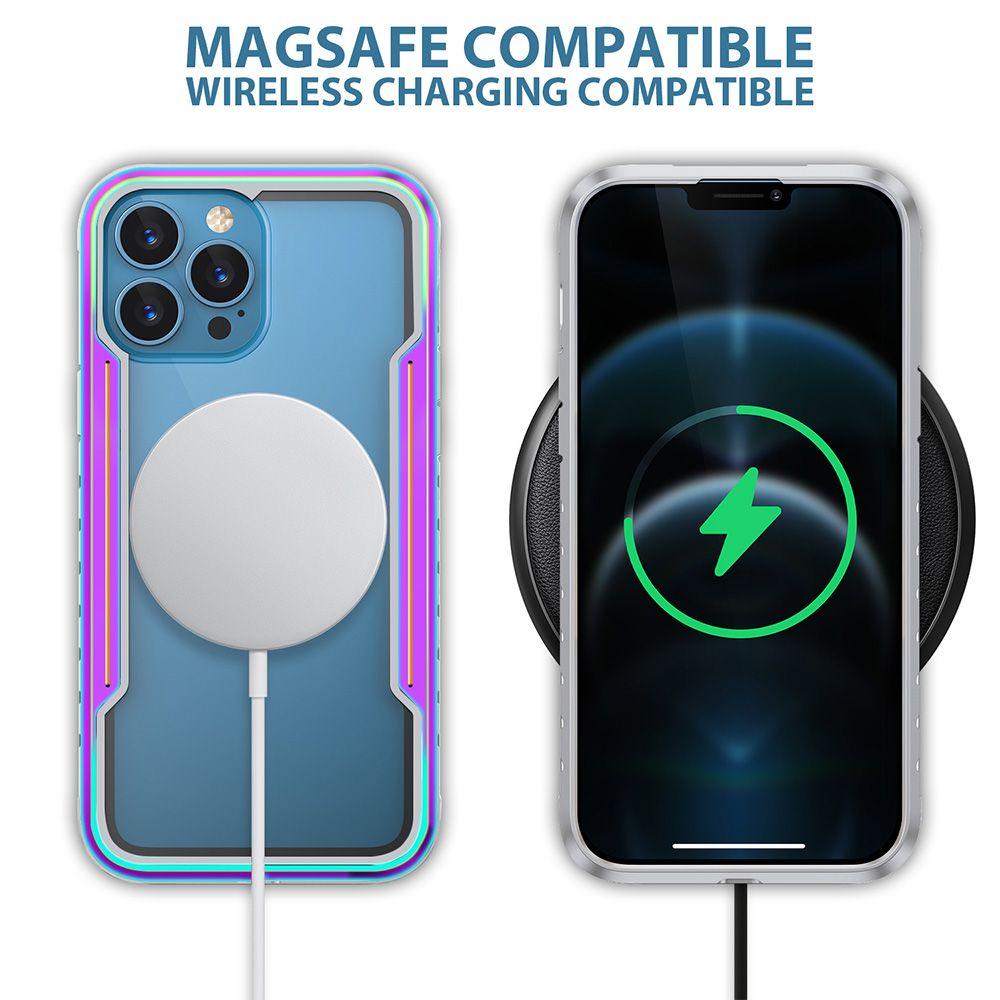 Samsung Galaxy S24 Plus / S25 Plus BLACKTECH Defense Shield Aluminum Alloy (MagSafe Compatible) - Iridescent