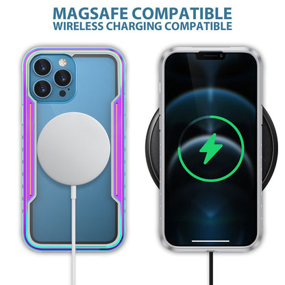 Samsung Galaxy S24 Plus / S25 Plus BLACKTECH Defense Shield Aluminum Alloy (MagSafe Compatible) - Iridescent