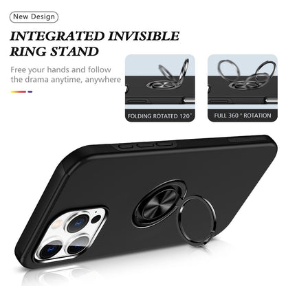 *Priority reserve-Ships early Sep*iPhone 17 Pro Max BLACKTECH Slim Style Magnetic Ring Stand - Black