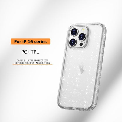 iPhone 16 Pro Max BLACKTECH Stay Glitter - Clear