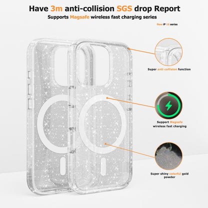 *Priority reserve-Ships early Sep*iPhone 17 Air BLACKTECH Stay Glitter (Magnetic Compatible) - Clear