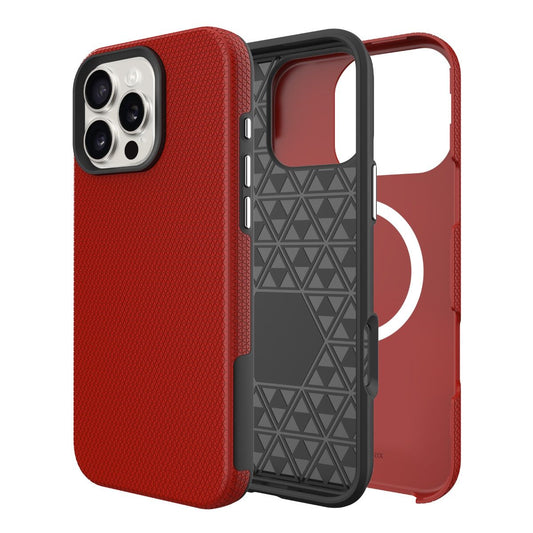 Samsung Galaxy S24 Plus / S25 Plus BLACKTECH Triangle Armor (MagSafe Compatible) - Red