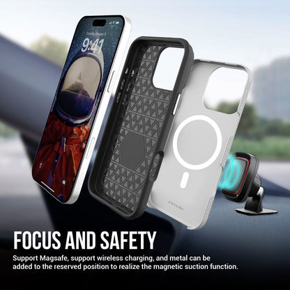 iPhone 16e BLACKTECH Triangle Armor (MagSafe Compatible) - Silver