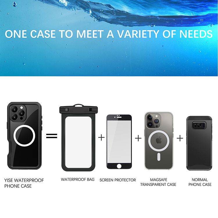 Samsung Galaxy S24 / S25 BLACKTECH Waterproof (MagSafe Compatible) - Black