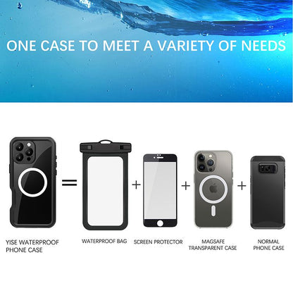 Samsung Galaxy S24 / S25 BLACKTECH Waterproof (MagSafe Compatible) - Black