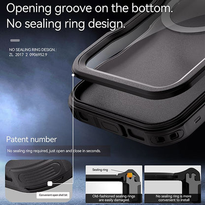 Samsung Galaxy S24 Plus / S25 Plus BLACKTECH Waterproof (MagSafe Compatible) - Black