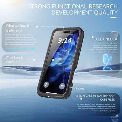 iPhone 16 Pro Max BLACKTECH Waterproof (MagSafe Compatible) - Black