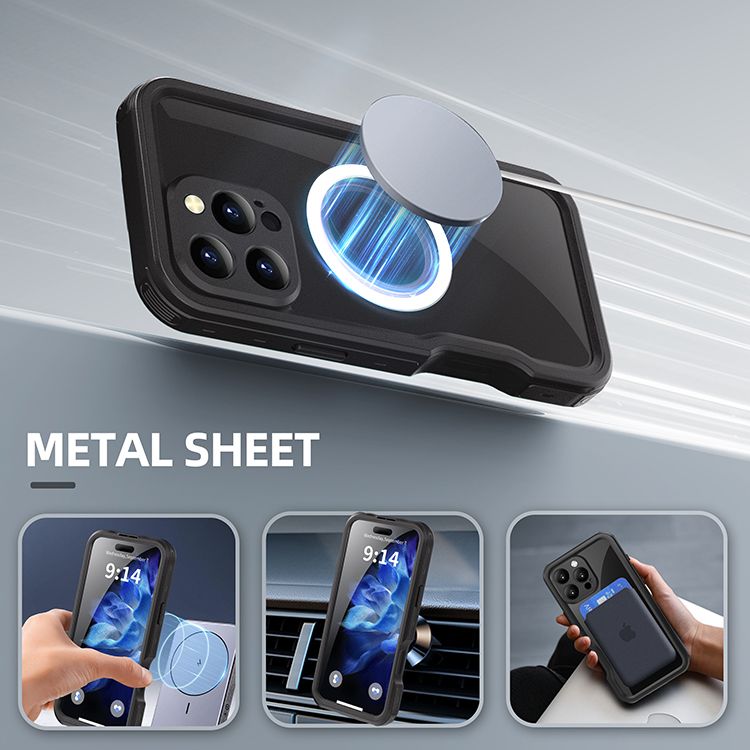 iPhone 16 Plus BLACKTECH Waterproof (MagSafe Compatible) - Black