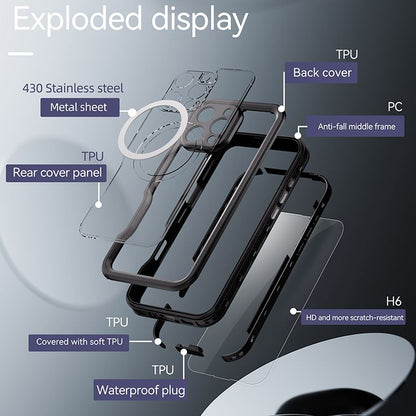 iPhone 16 Plus BLACKTECH Waterproof (MagSafe Compatible) - Black