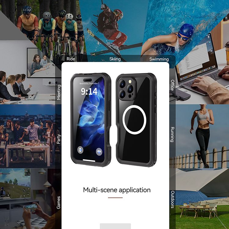 iPhone 16 Plus BLACKTECH Waterproof (MagSafe Compatible) - Black