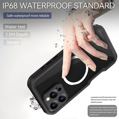 Samsung Galaxy S24 Plus / S25 Plus BLACKTECH Waterproof (MagSafe Compatible) - Black