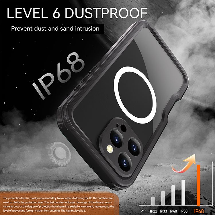 Samsung Galaxy S24 Plus / S25 Plus BLACKTECH Waterproof (MagSafe Compatible) - Black