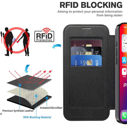 *Priority reserve-Ships early Sep*iPhone 17 Air BLACKTECH Leather Lux (Magnetic Compatible) - Black
