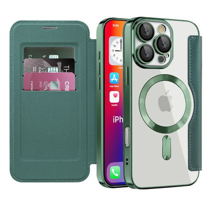 iPhone 16e BLACKTECH Leather Lux (Magnetic Compatible) - Green