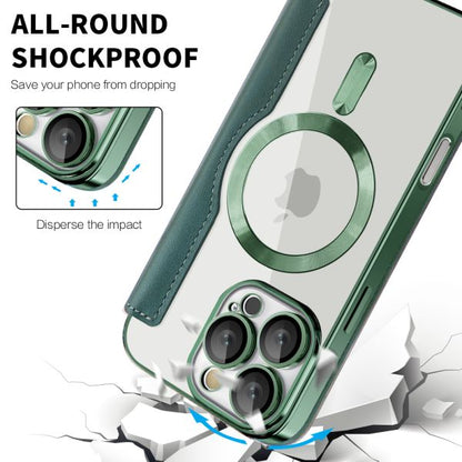 iPhone 16e BLACKTECH Leather Lux (Magnetic Compatible) - Green