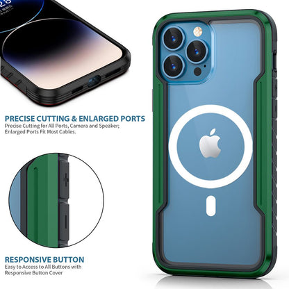 iPhone 16e BLACKTECH Defense Shield Aluminum Alloy (MagSafe Compatible) - Green