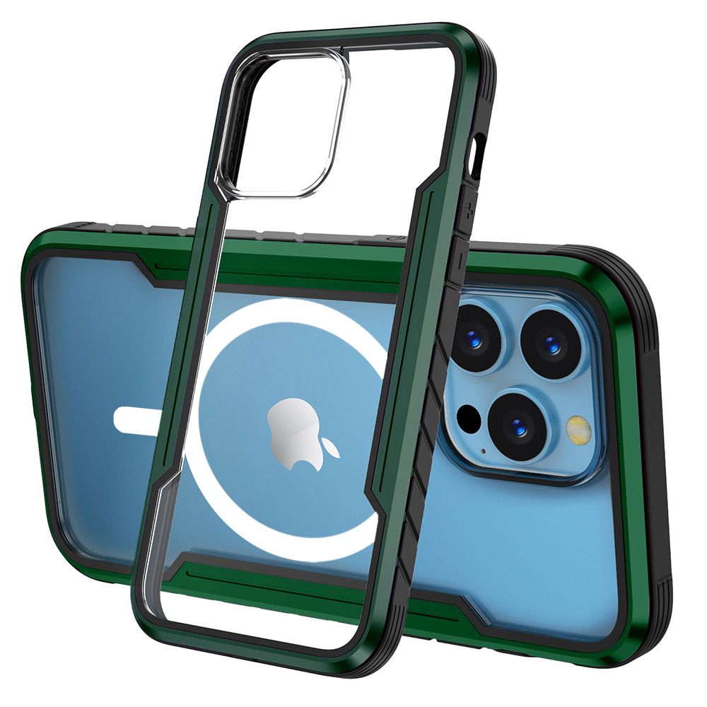 iPhone 16e BLACKTECH Defense Shield Aluminum Alloy (MagSafe Compatible) - Green