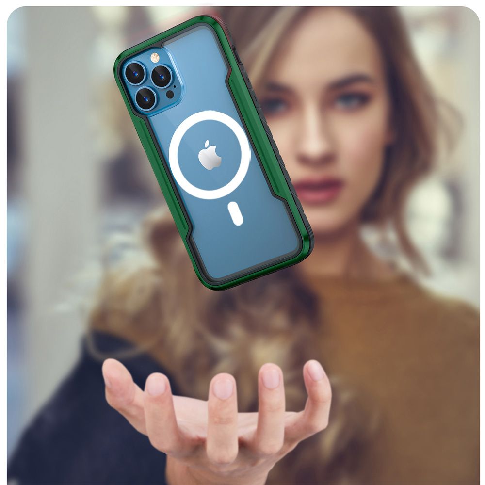 iPhone 16e BLACKTECH Defense Shield Aluminum Alloy (MagSafe Compatible) - Green