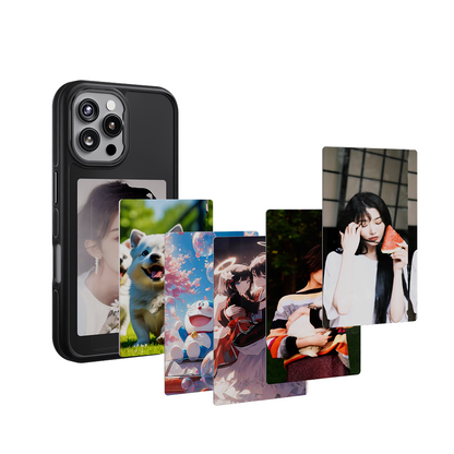 iPhone 16 Pro Max BLACKTECH Ink custom picture case With Stand and AI software (MagSafe Compatible) - White