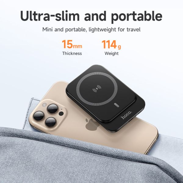 hoco. DB94 PD20W Mag power bank 5000mAh (Magnetic Compatible) - black