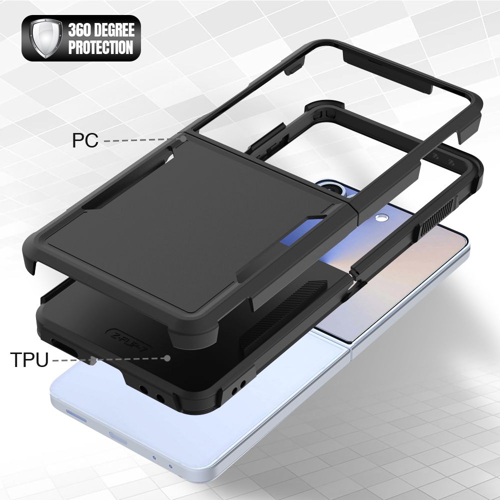 Samsung Galaxy Z Flip 7 BLACKTECH Commuter - Black