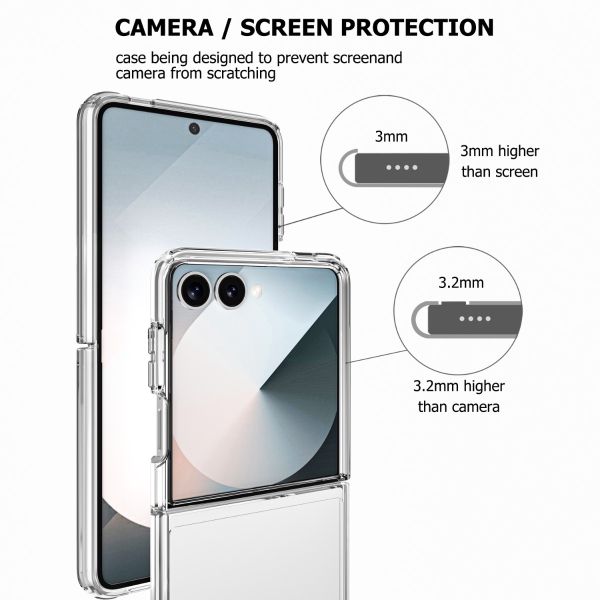 Samsung Galaxy Z Flip 4 BLACKTECH Stay Clear - Clear