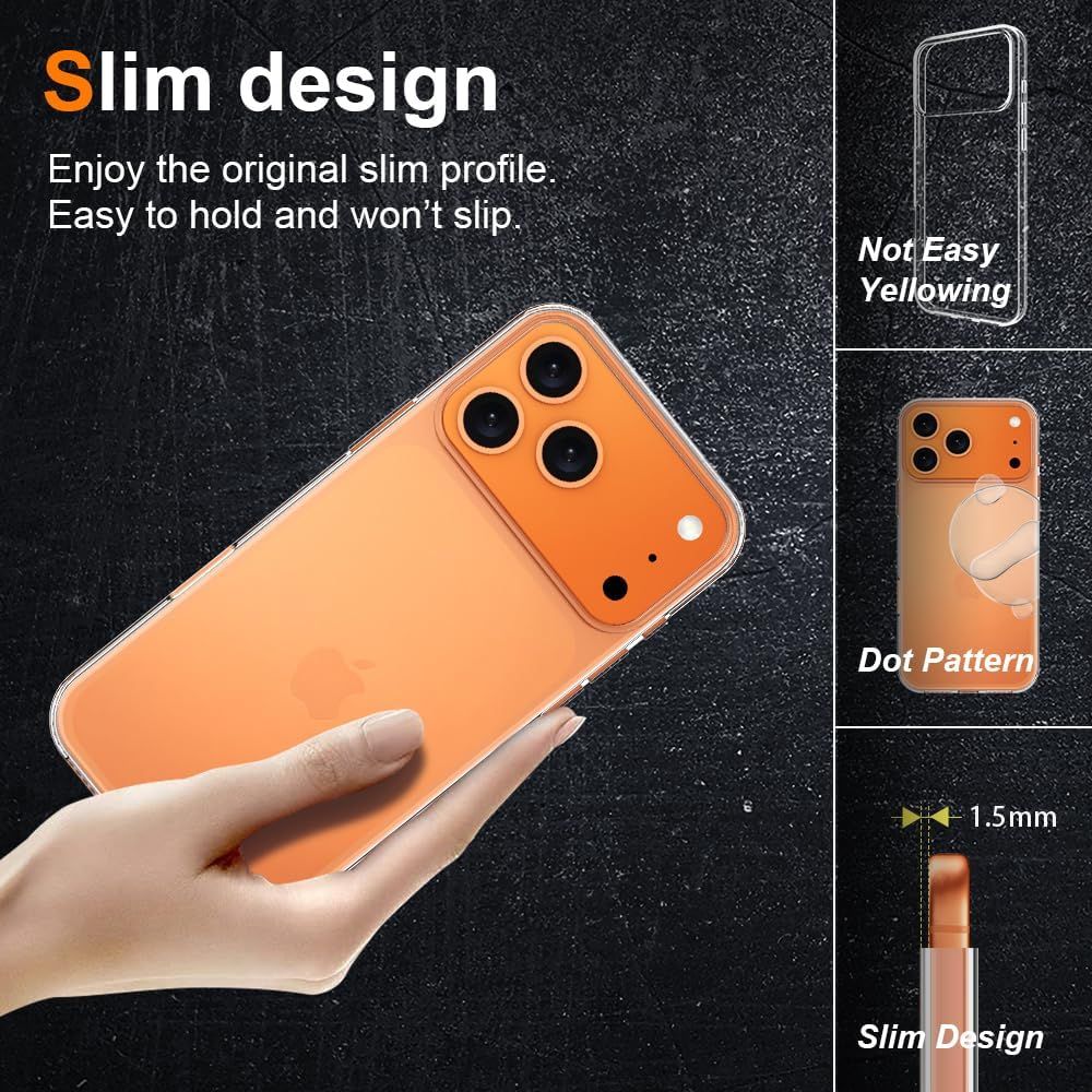 Google Pixel 9 Pro XL BLACKTECH 1.5mm Thick Silicone Case - Clear