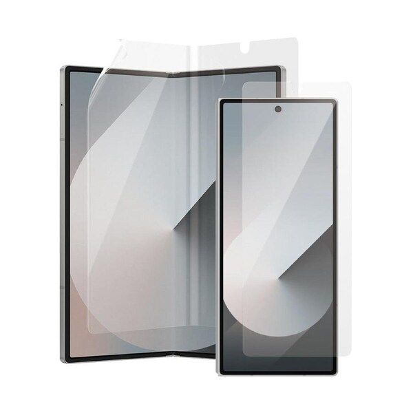 Samsung Galaxy Z Fold 7 BLACKTECH 3Pcs Full Set Unbreakable Self Repairing Screen Protector- Clear