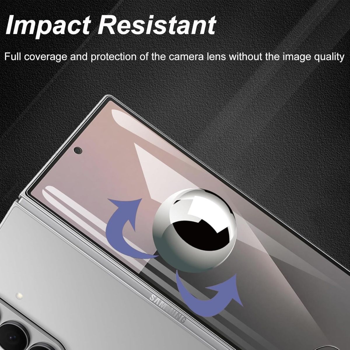 Google Pixel 9 Pro Fold BLACKTECH 3Pcs Full Set Unbreakable Self Repairing Screen Protector- Clear