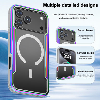 Samsung Galaxy S24 Plus / S25 Plus BLACKTECH Defense Shield Aluminum Alloy (MagSafe Compatible) - Iridescent