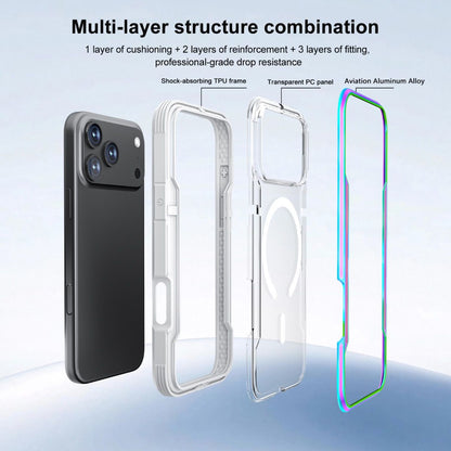 Samsung Galaxy S24 Plus / S25 Plus BLACKTECH Defense Shield Aluminum Alloy (MagSafe Compatible) - Iridescent