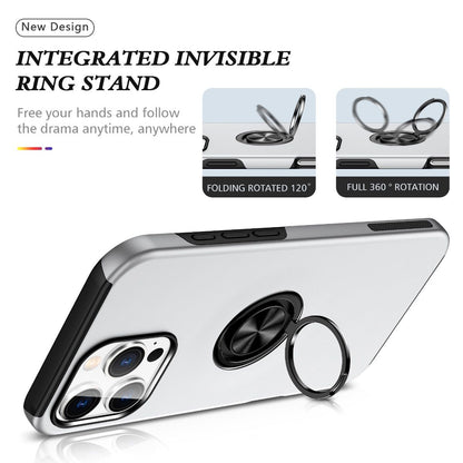 Samsung Galaxy Z Fold 7 BLACKTECH Slim Style Magnetic Ring Stand - Silver