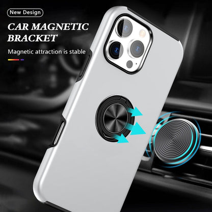 Samsung Galaxy Z Fold 7 BLACKTECH Slim Style Magnetic Ring Stand - Silver