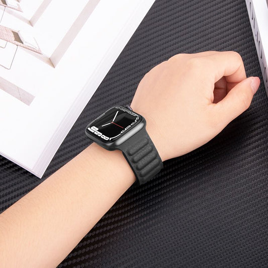 Apple Watch 38 / 40 / 41 / 42mm hoco. WA23 Original series leather chain magnetic strap - black