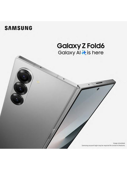 Samsung Galaxy Z Fold6 5G 256GB 6.7" Screen Silver Shadow