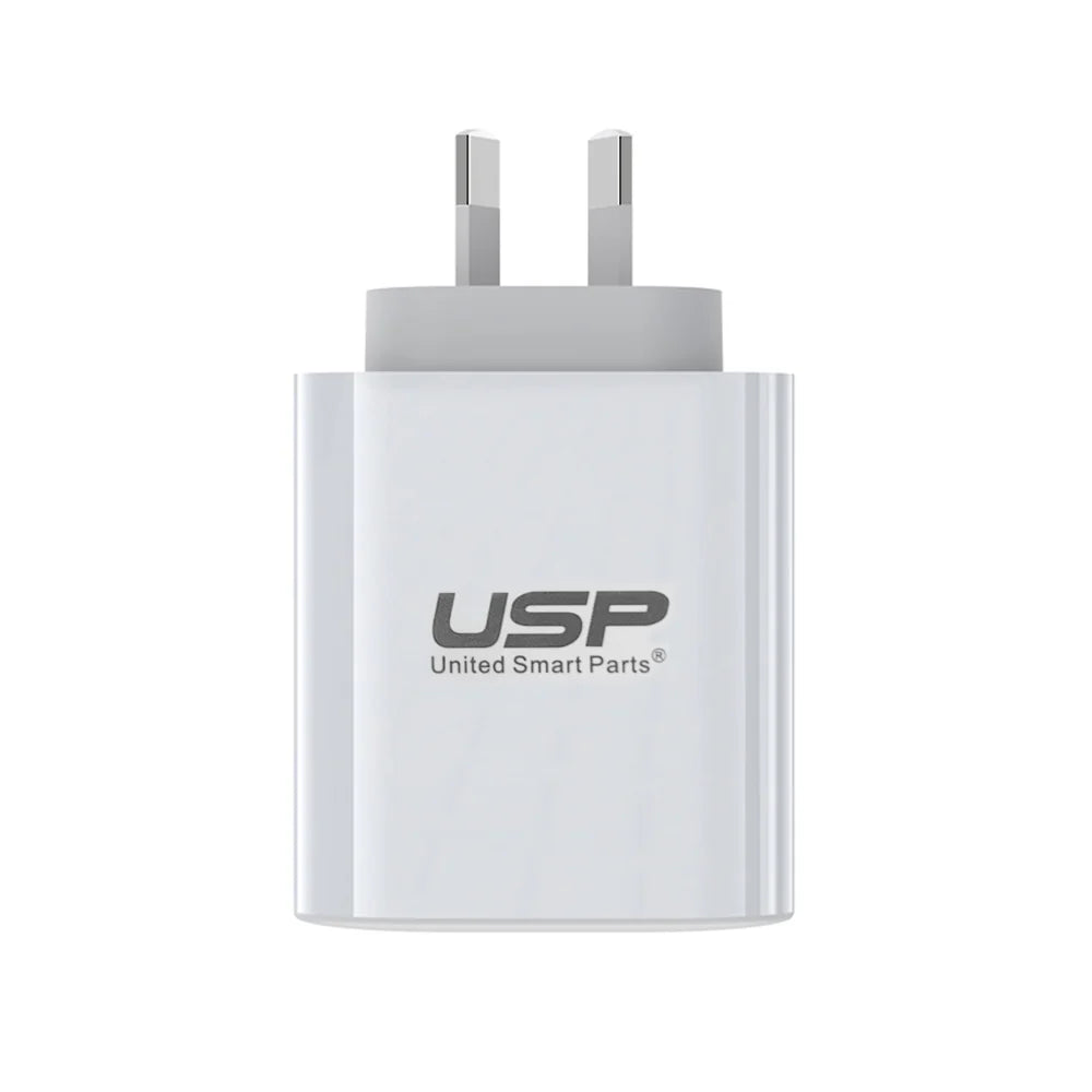 Universal 65W GaN 2 Ports USB-C PD Super Fast Laptop Wall Charger USP 2 Years Warranty