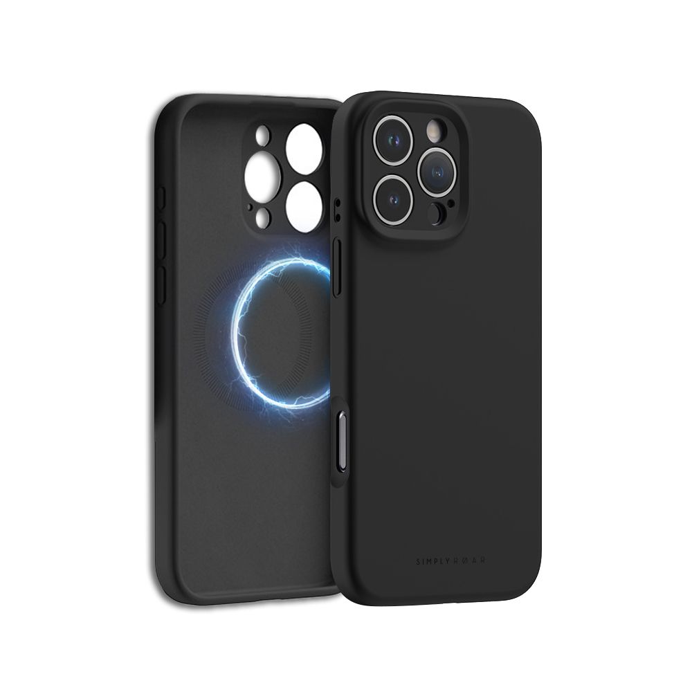iPhone 16 Pro Simply Roar Hyper Silicone Case (MagSafe Compatible) - Black