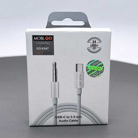 AUX Cable Mobigo 1m Type-C To 3.5mm Adapter (Digital IC Support Most Type C Devices)