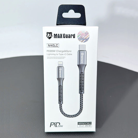 Maxguard 25CM PD 20W Lightning To Type-C Cable