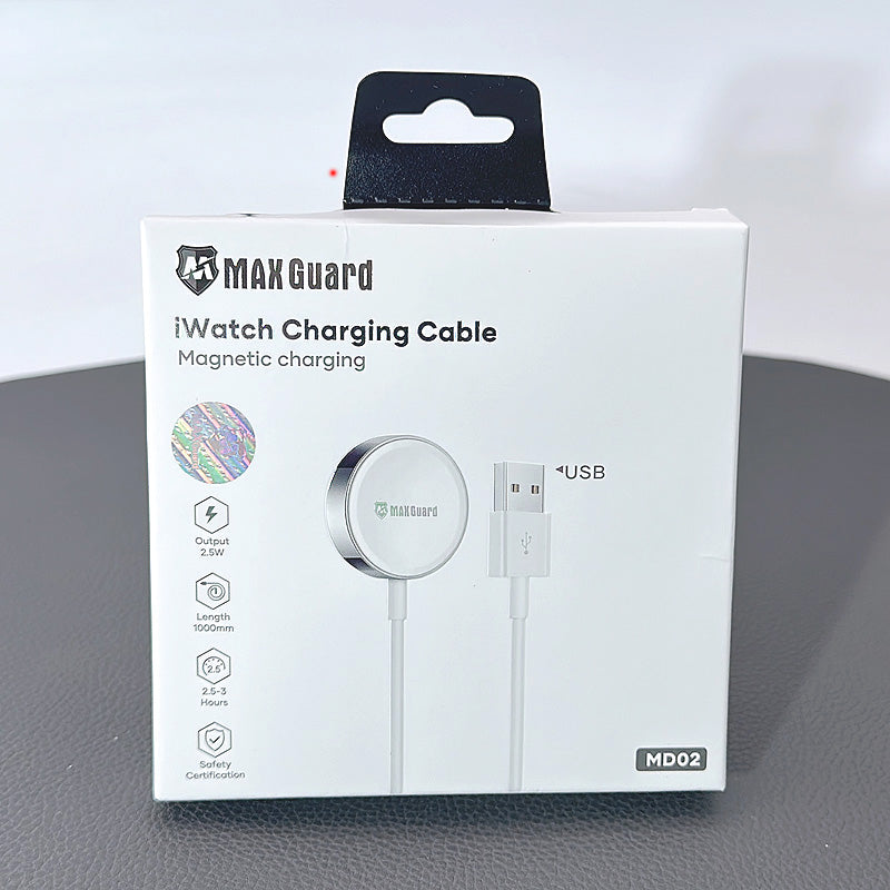 Wireless Charger For Apple Watch Maxguard 1m Fast Charging USB Cable