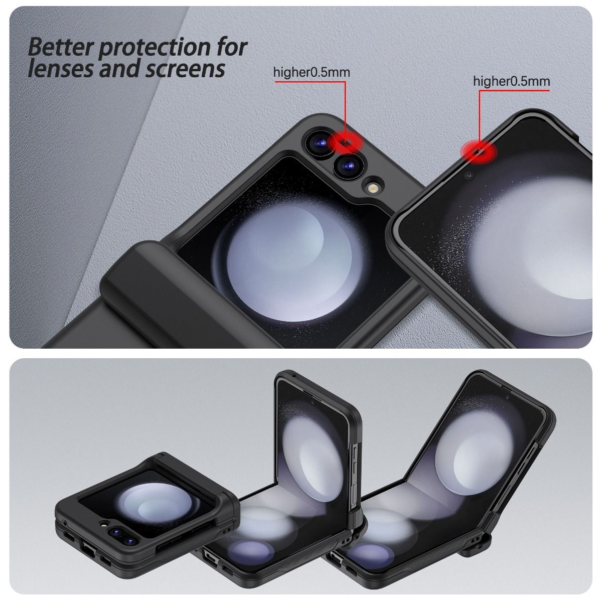 Samsung Galaxy Z Flip 6 / 7 FE BLACKTECH Card Mate - Black