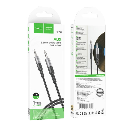 Hoco UPA23 3.5mm UPA23 Aluminum AUX Jack Audio Headphone Cable