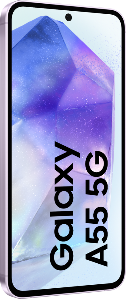 Samsung Galaxy A55 5G Single Sim + eSim 128GB 6.6" Screen Lilac - NFC (A/C not included)