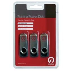Shintaro 256GB USB 3.2 Rotating Pocket Disk - High-Speed, Portable Data Storage