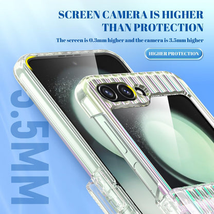Samsung Galaxy Z Flip 6 / 7 FE BLACKTECH Glam Guard - Rainbow