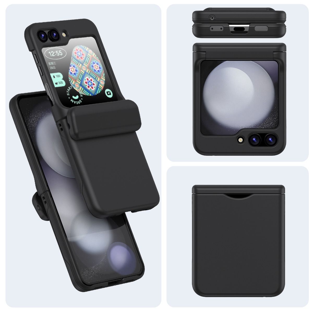 Samsung Galaxy Z Flip 6 / 7 FE BLACKTECH Card Mate - Black