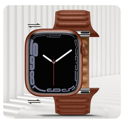 Apple Watch 38 / 40 / 41 / 42mm hoco. WA23 Original series leather chain magnetic strap - brown