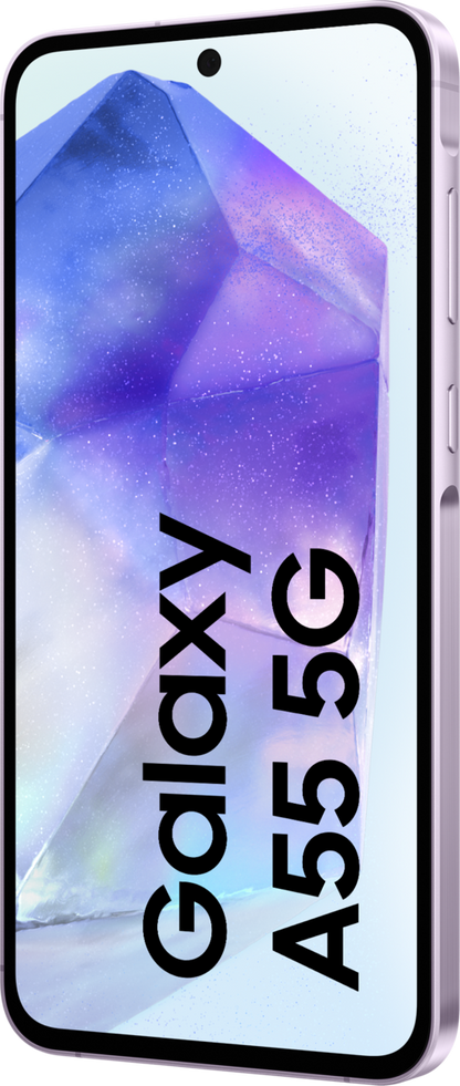 Samsung Galaxy A55 5G Single Sim + eSim 128GB 6.6" Screen Lilac - NFC (A/C not included)